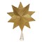 Kurt Adler 16.5-Inch Unlit 10-Point White and Gold Star Tree Topper
